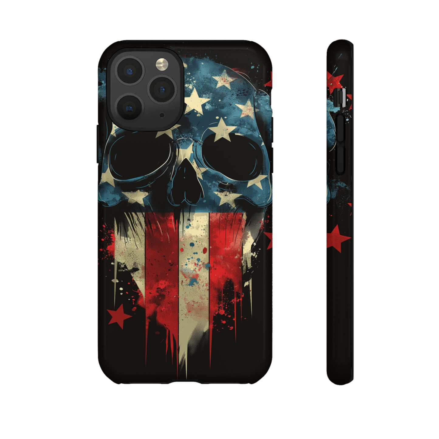 Tough Phone Cases Skull and Flag