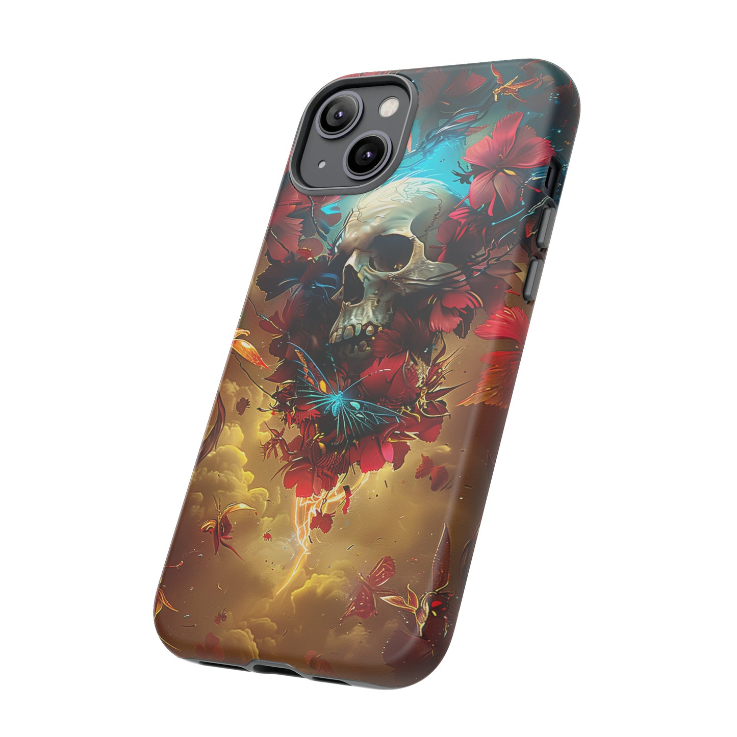 Tough Phone Cases Eternal Bloom Skull