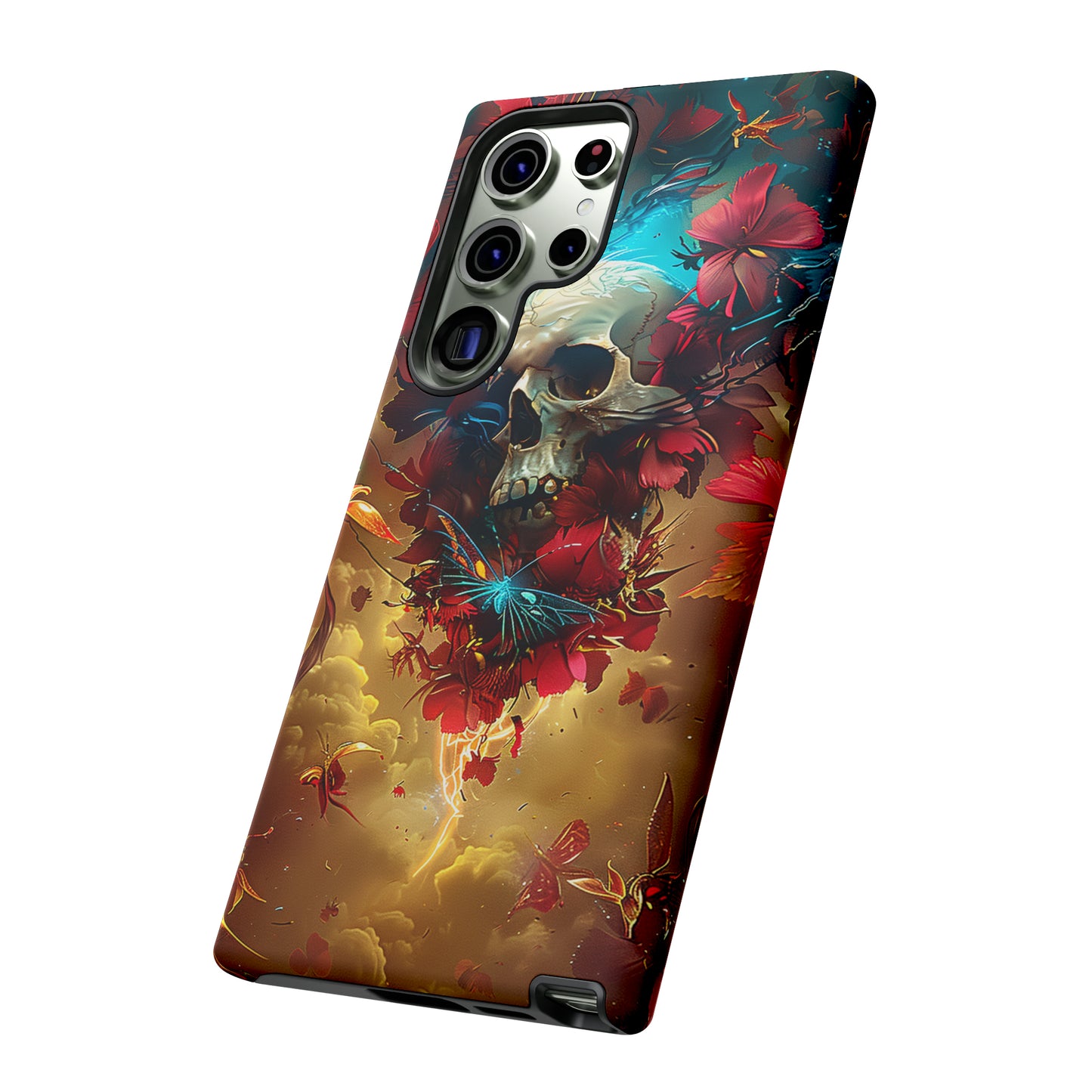 Tough Phone Cases Eternal Bloom Skull