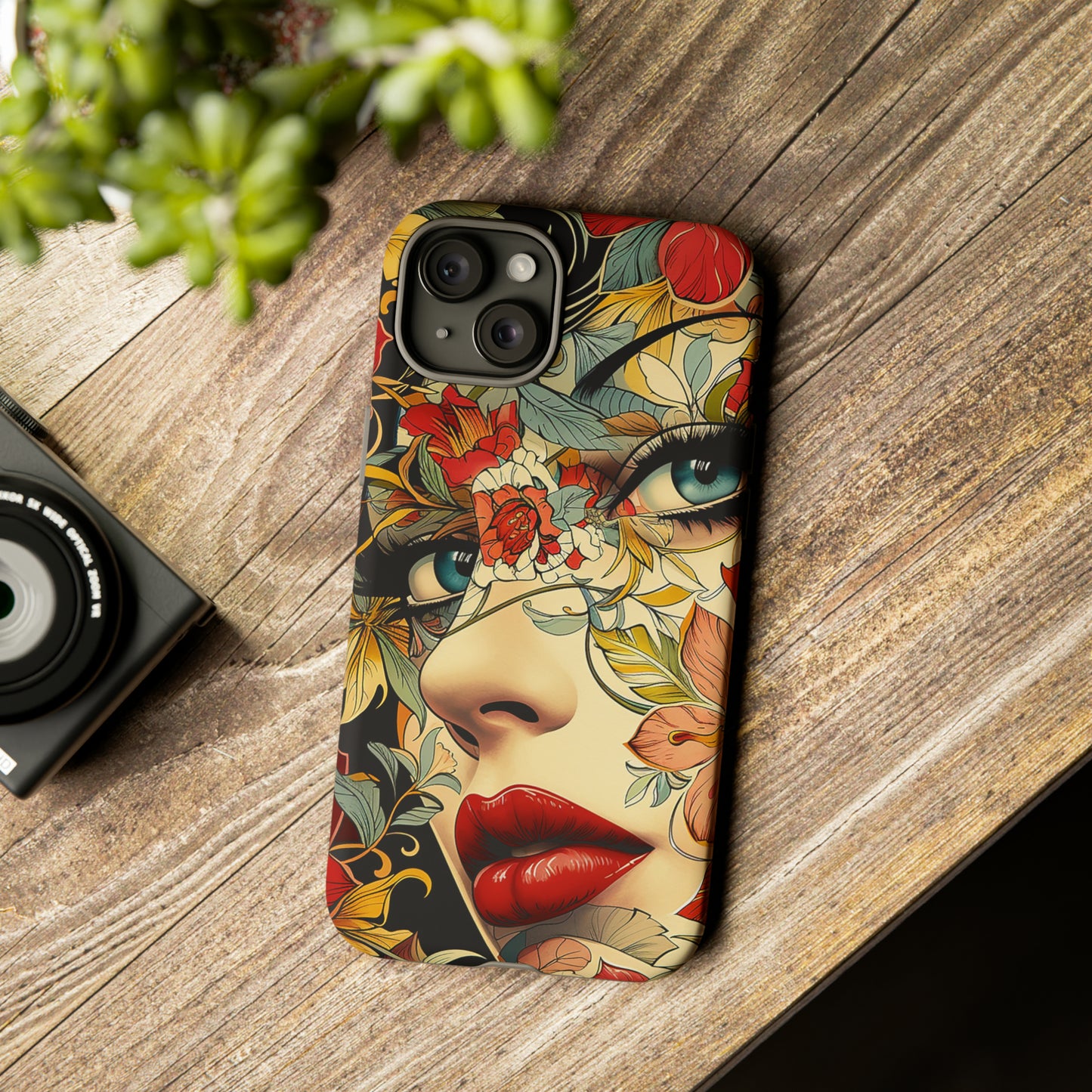 Tough Phone Case Lady Red