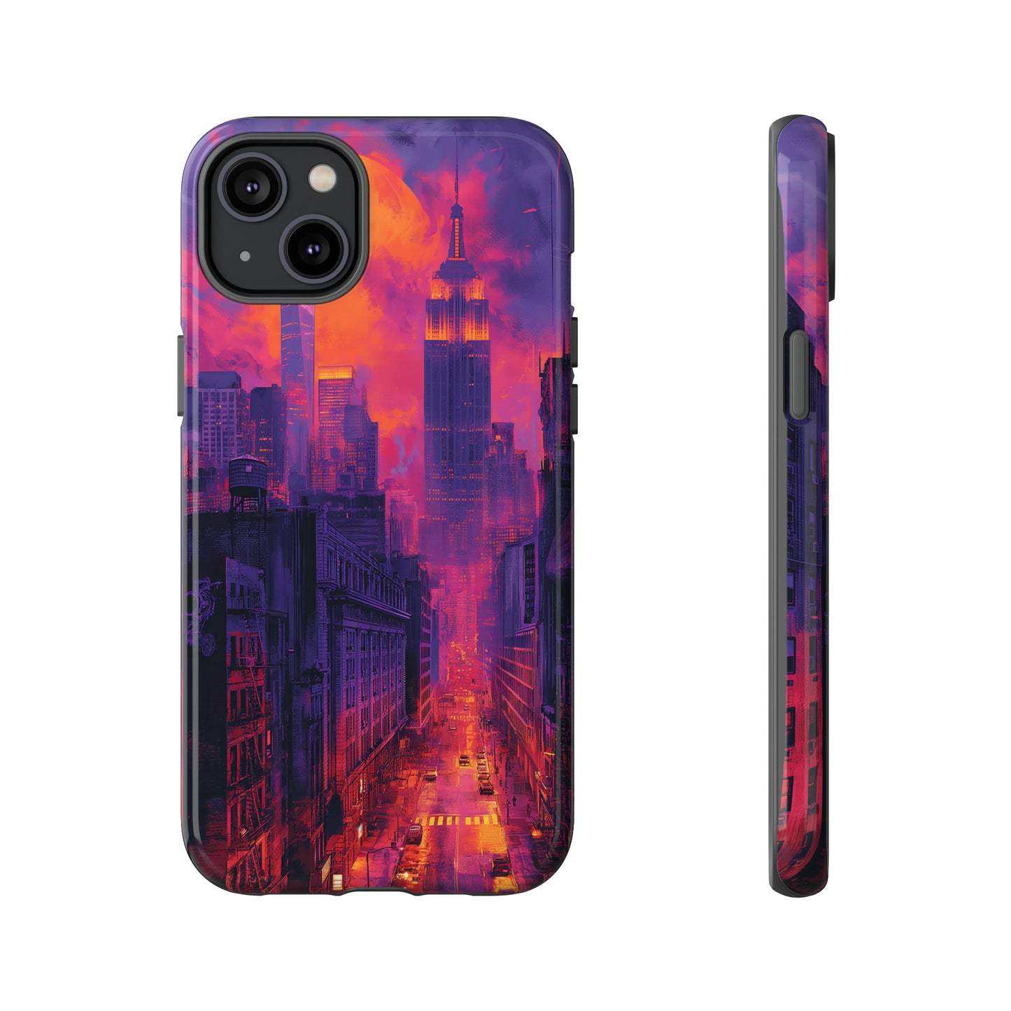 Tough Phone Case New York City Purple Haze