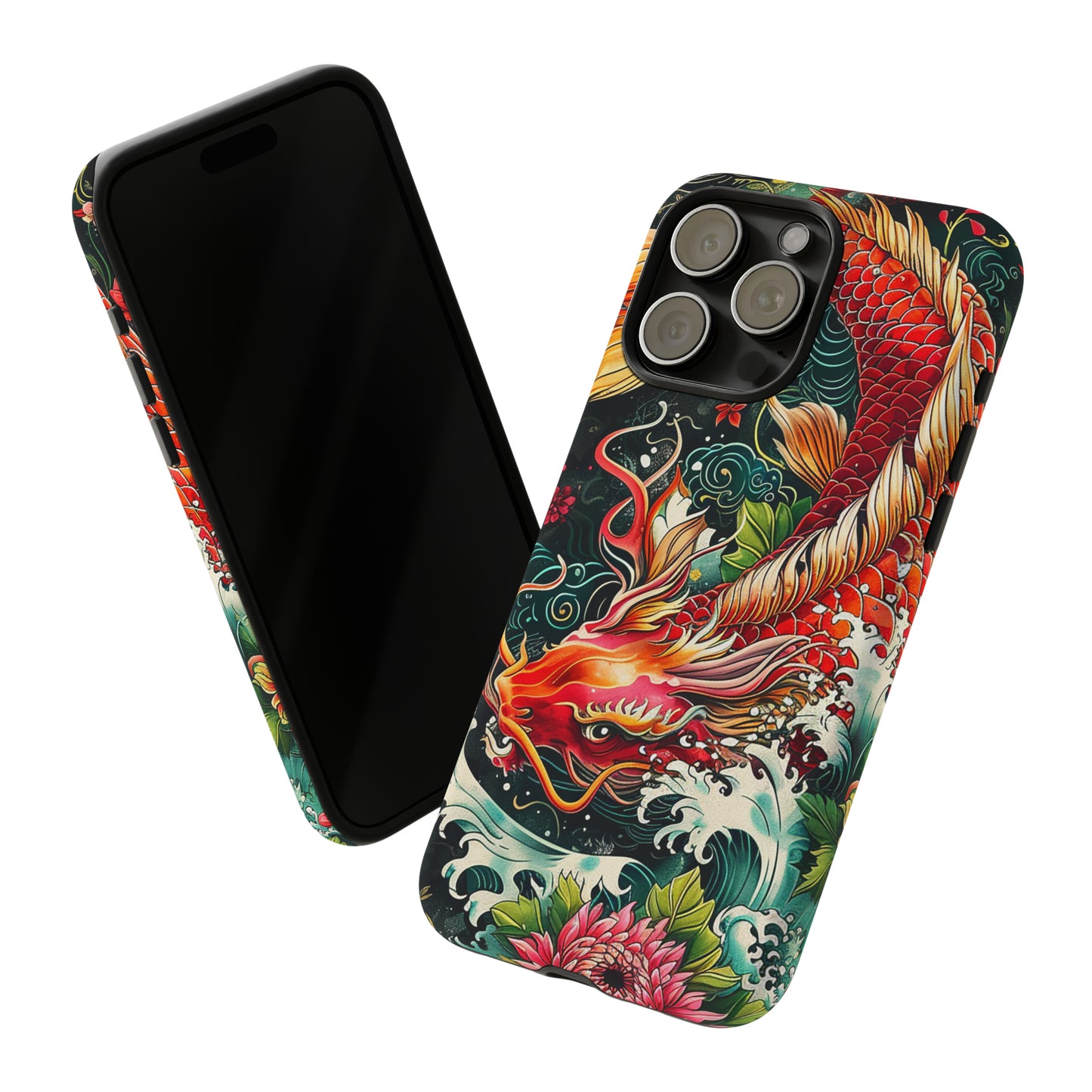 Tough Phone Case Japanese Koi Fish