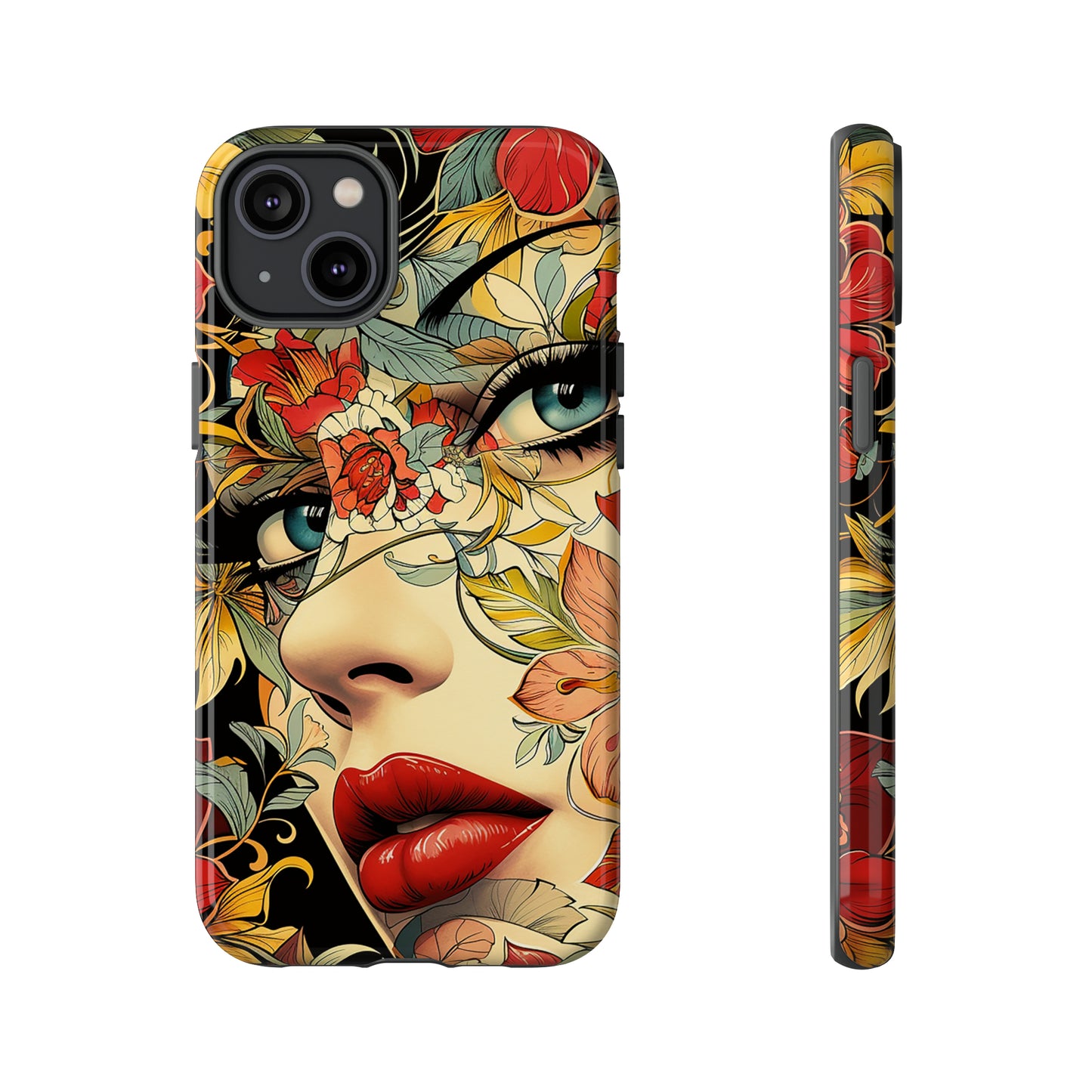 Tough Phone Case Lady Red