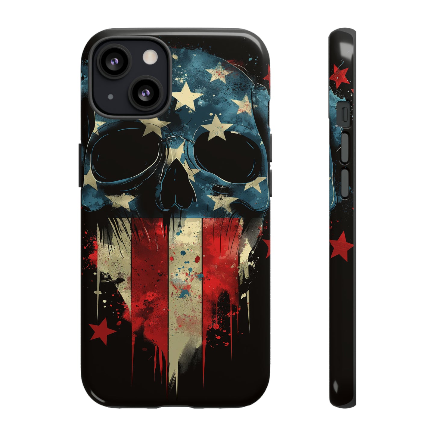 Tough Phone Cases Skull and Flag