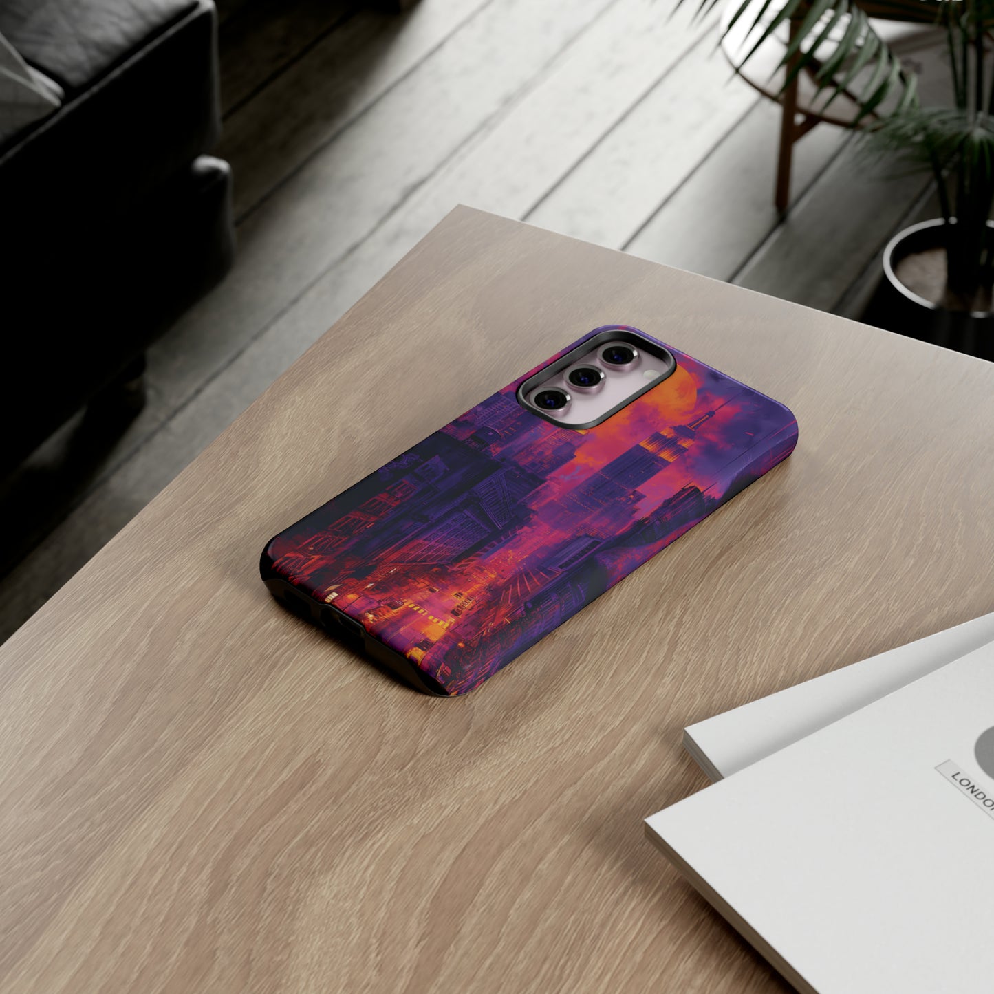 Tough Phone Case New York City Purple Haze