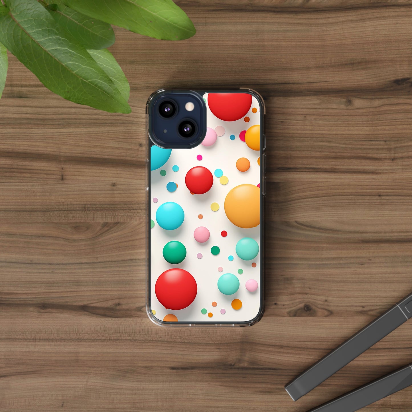 Clear Phone Cases Polkadot