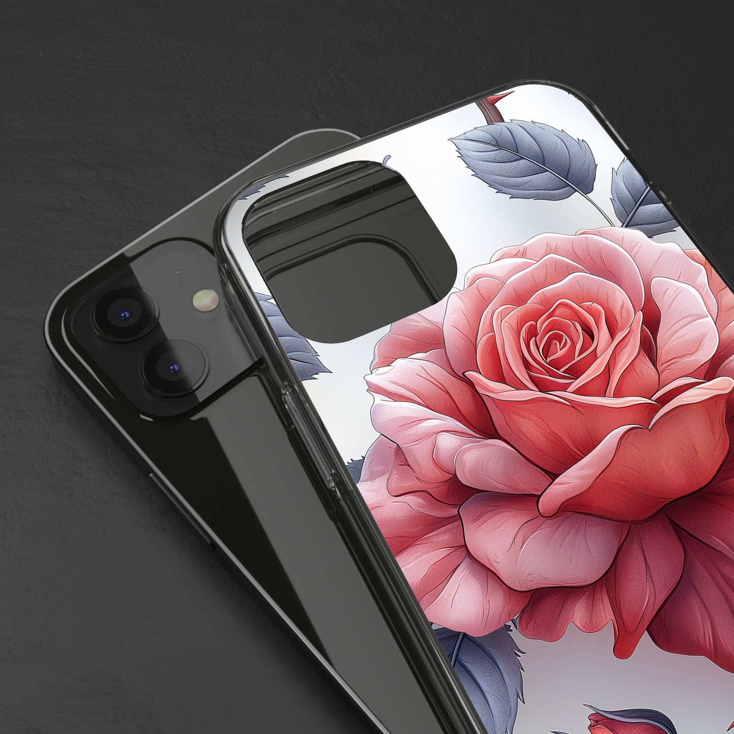 Clear Phone Cases Rose Flowers