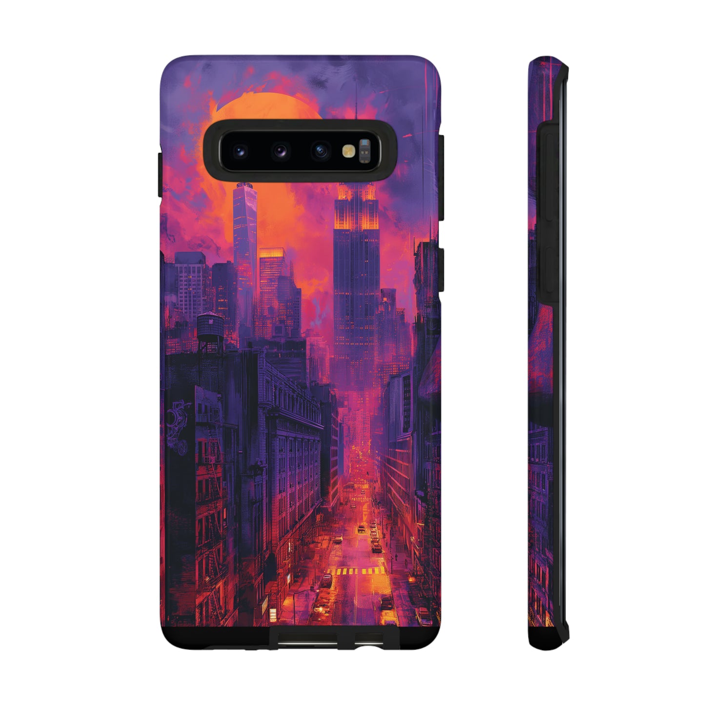 Tough Phone Case New York City Purple Haze