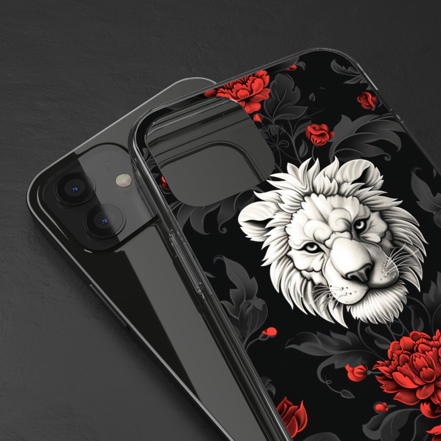 Clear Phone Cases White Lion