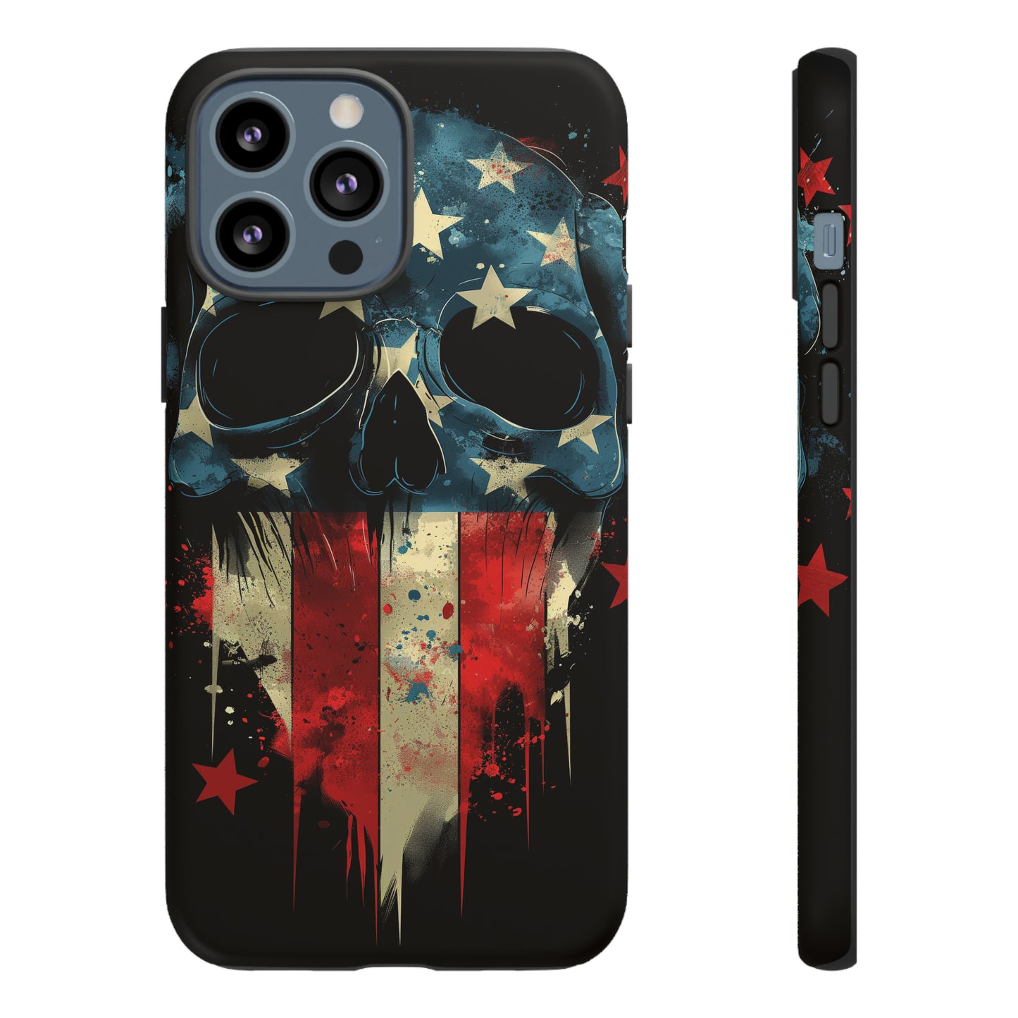 Tough Phone Cases Skull and Flag