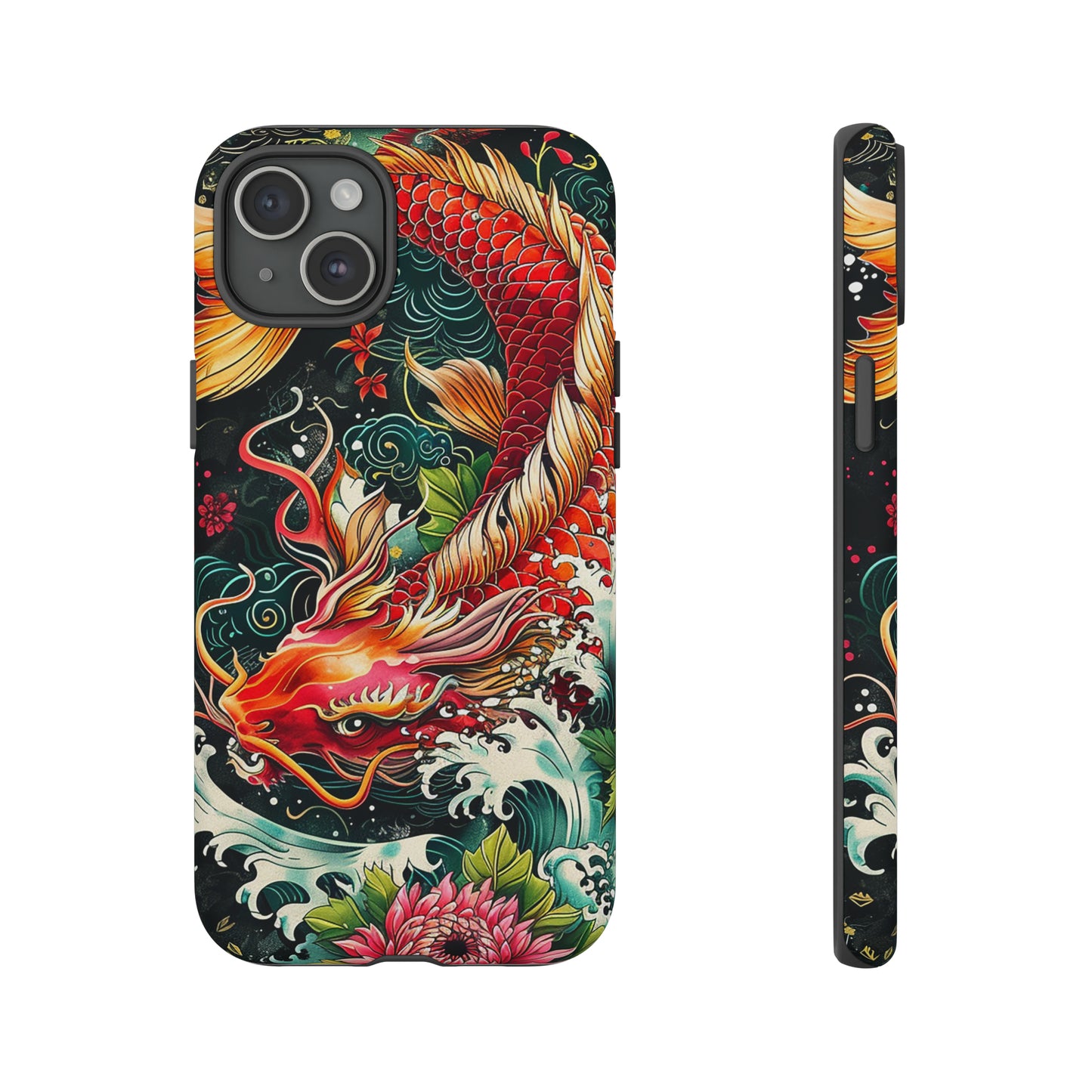 Tough Phone Case Japanese Koi Fish