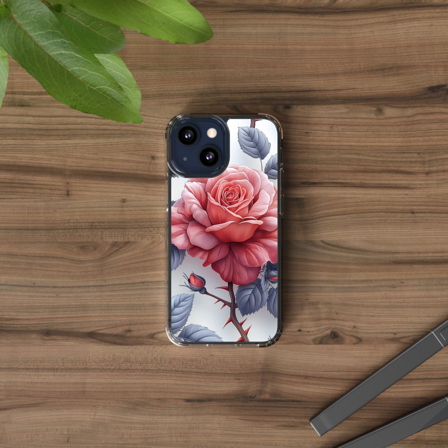 Clear Phone Cases Rose Flowers