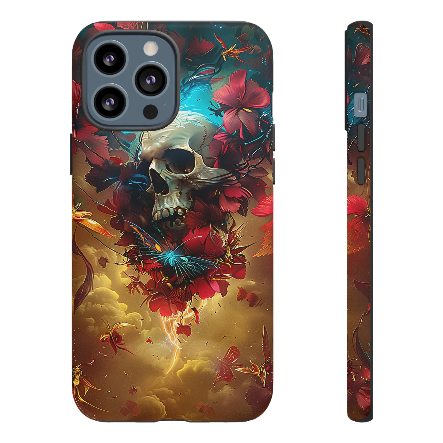 Tough Phone Cases Eternal Bloom Skull