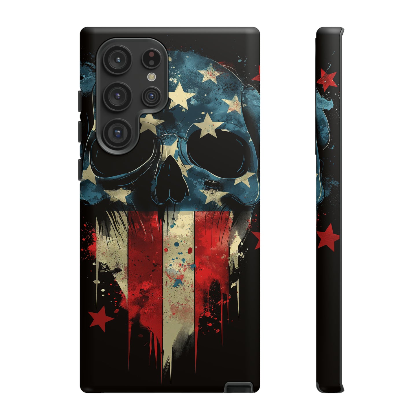 Tough Phone Cases Skull and Flag