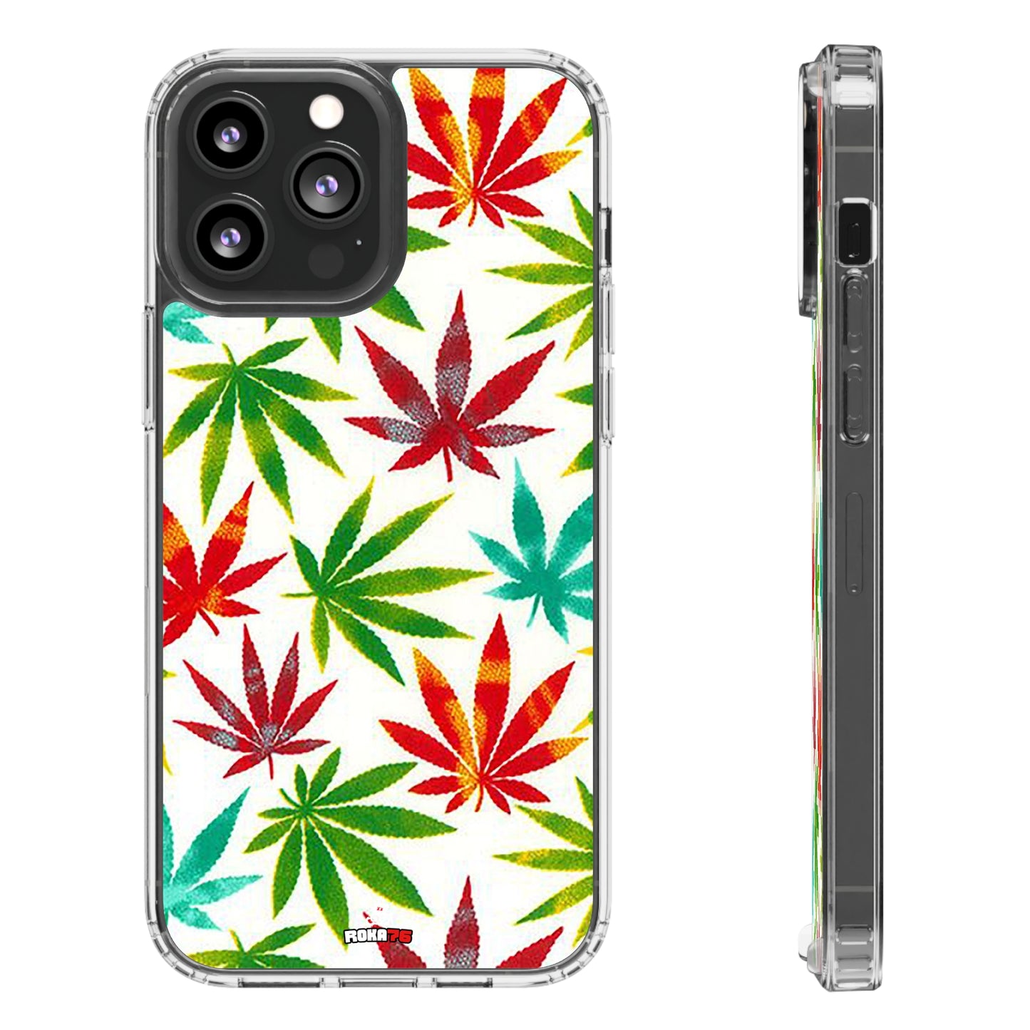 Clear Phone Cases Graphic Cannabis