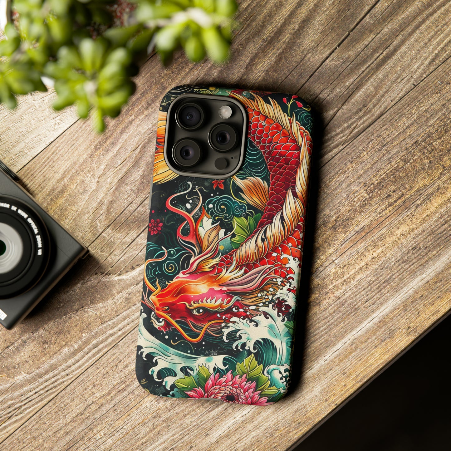 Tough Phone Case Japanese Koi Fish