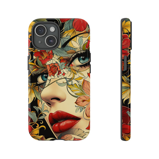 Tough Phone Case Lady Red