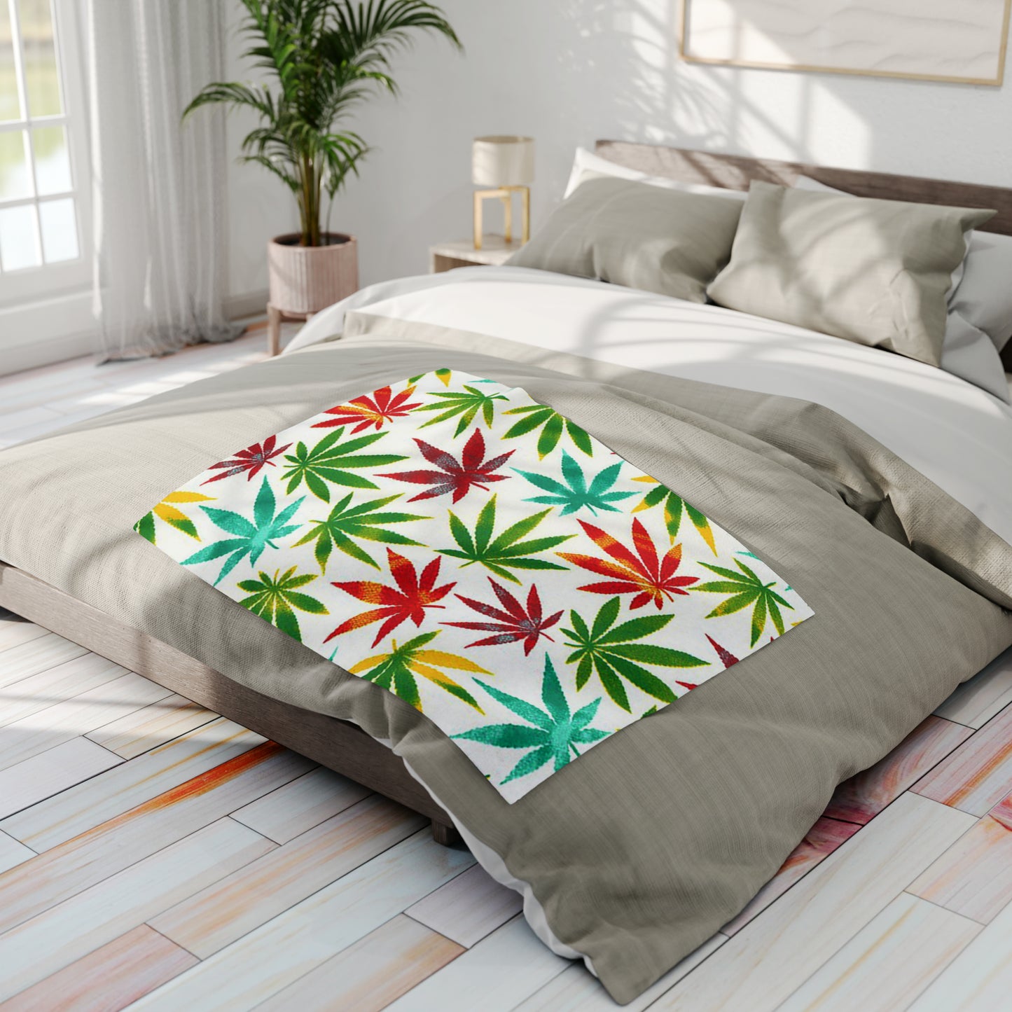 Arctic Fleece Blanket Cannabis