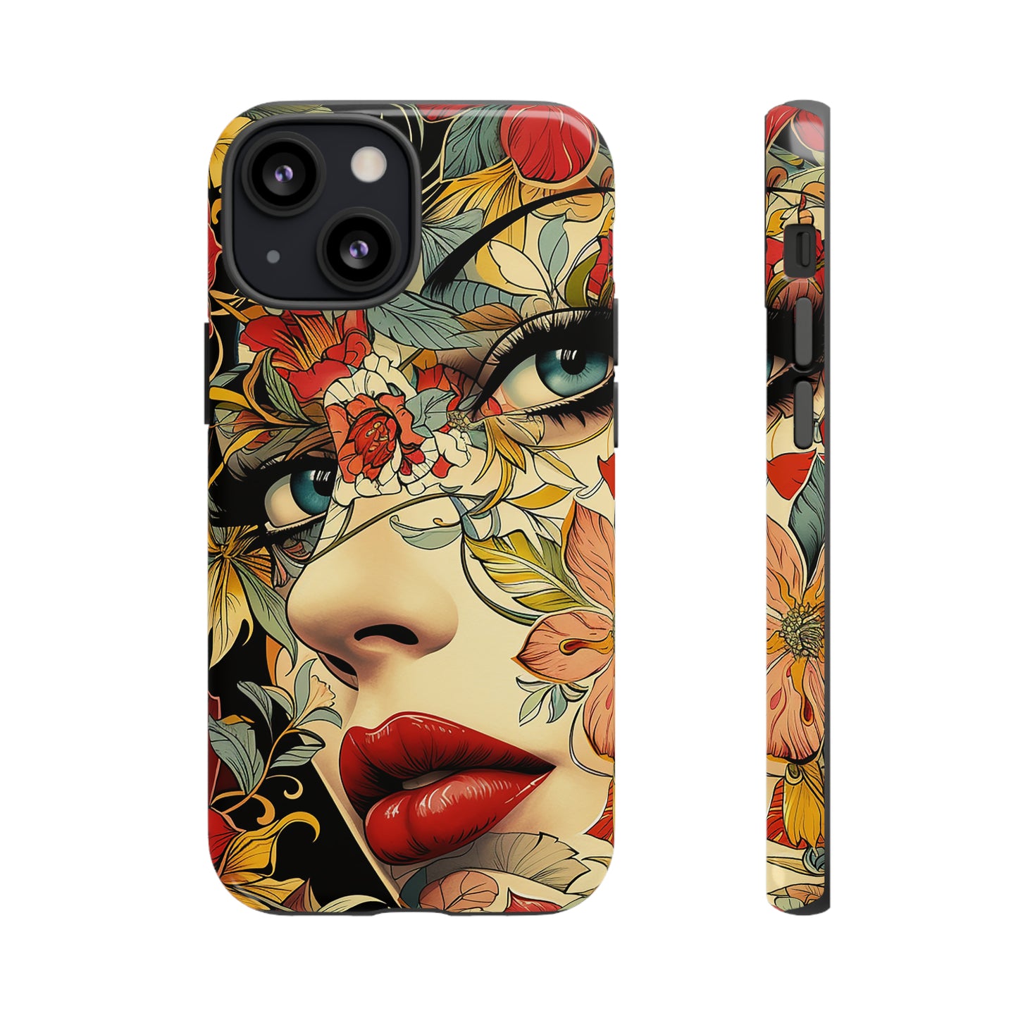 Tough Phone Case Lady Red