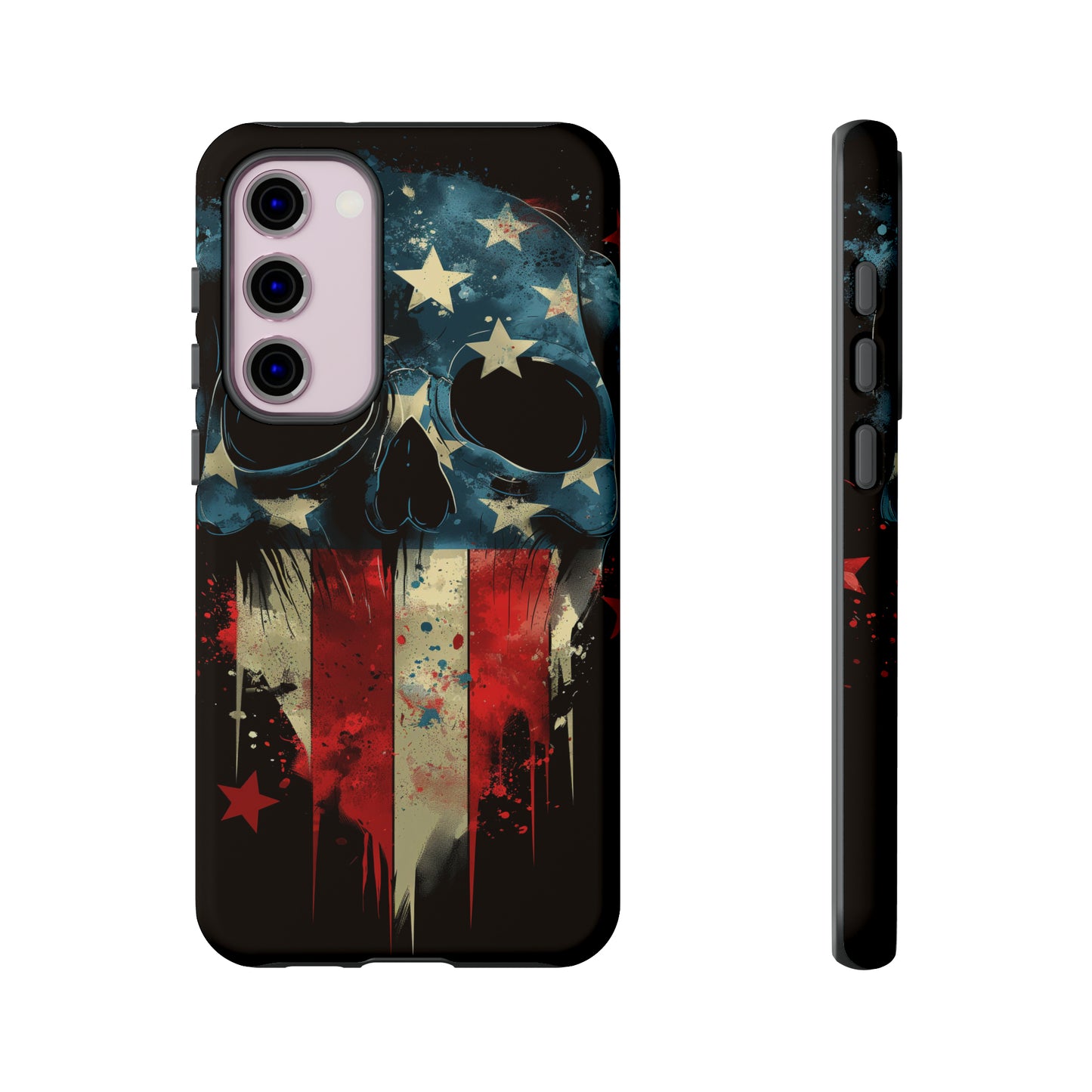Tough Phone Cases Skull and Flag