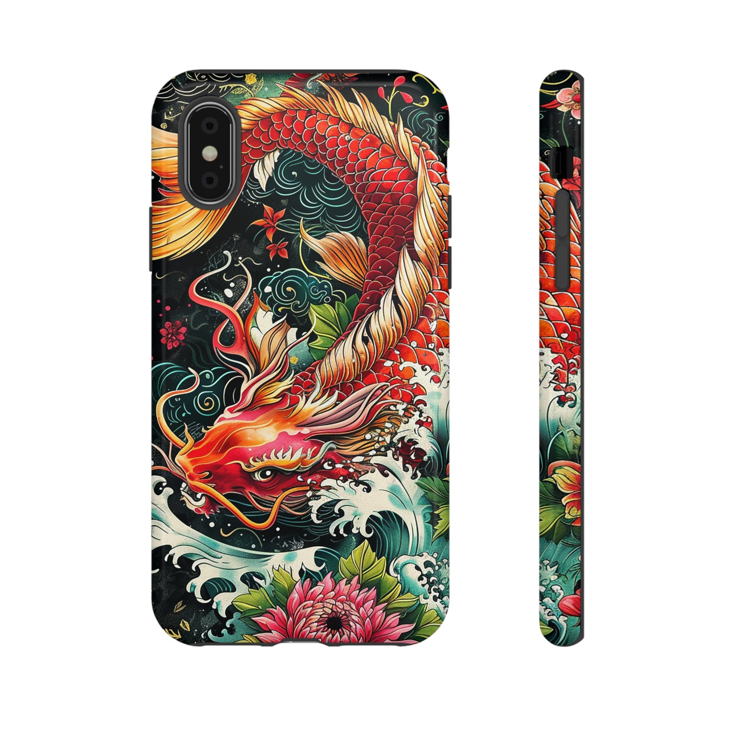 Tough Phone Case Japanese Koi Fish