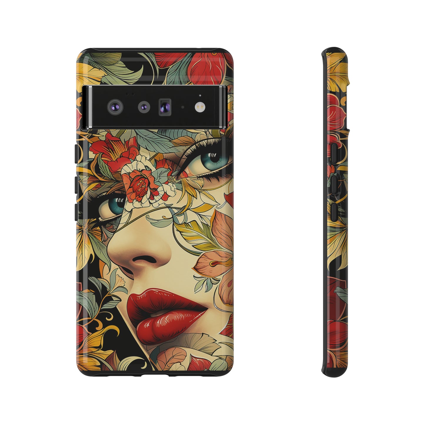 Tough Phone Case Lady Red