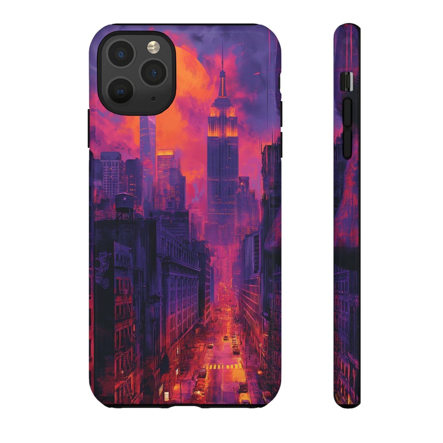 Tough Phone Case New York City Purple Haze