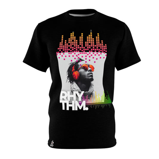 Feel the Rhythm - Vibrant Music Lover's Graphic T-Shirt