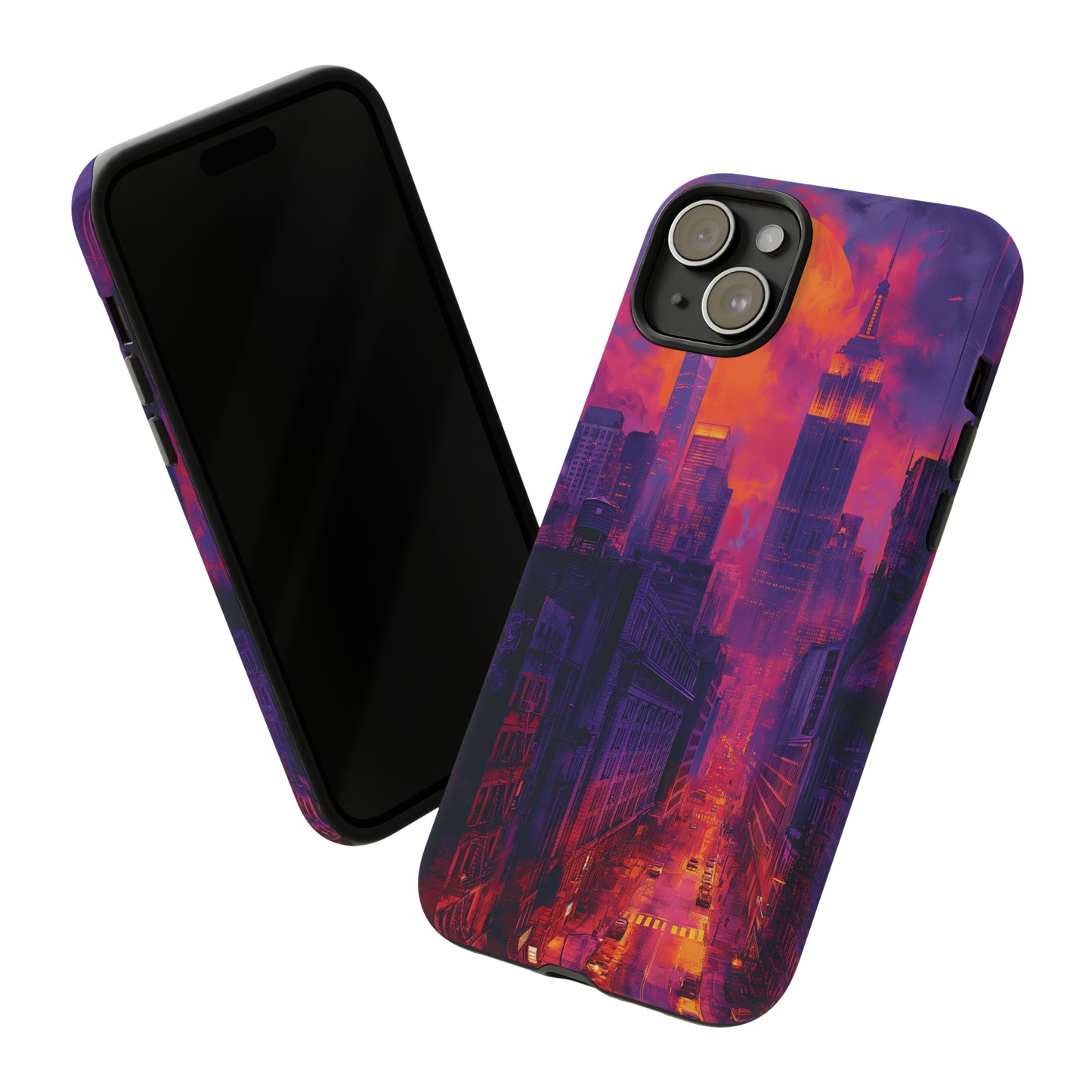 Tough Phone Case New York City Purple Haze