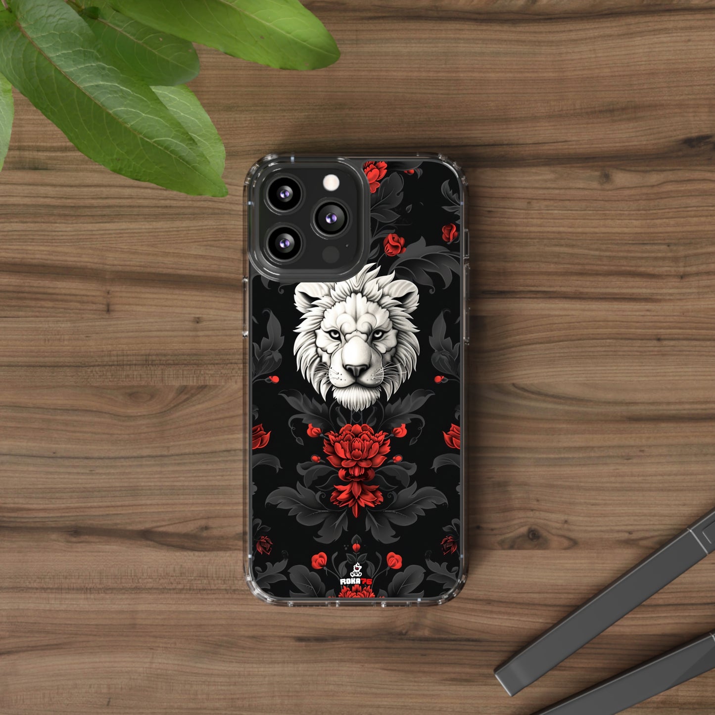 Clear Phone Cases White Lion