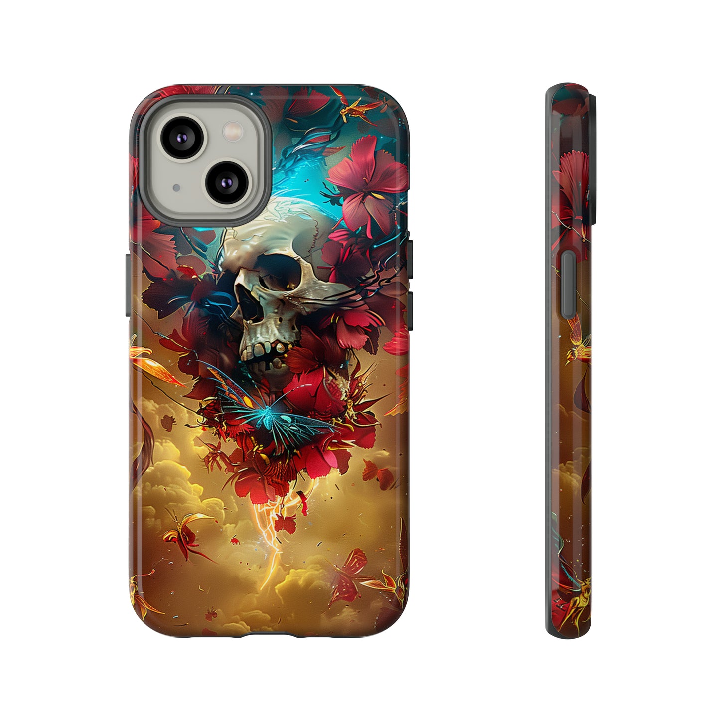 Tough Phone Cases Eternal Bloom Skull