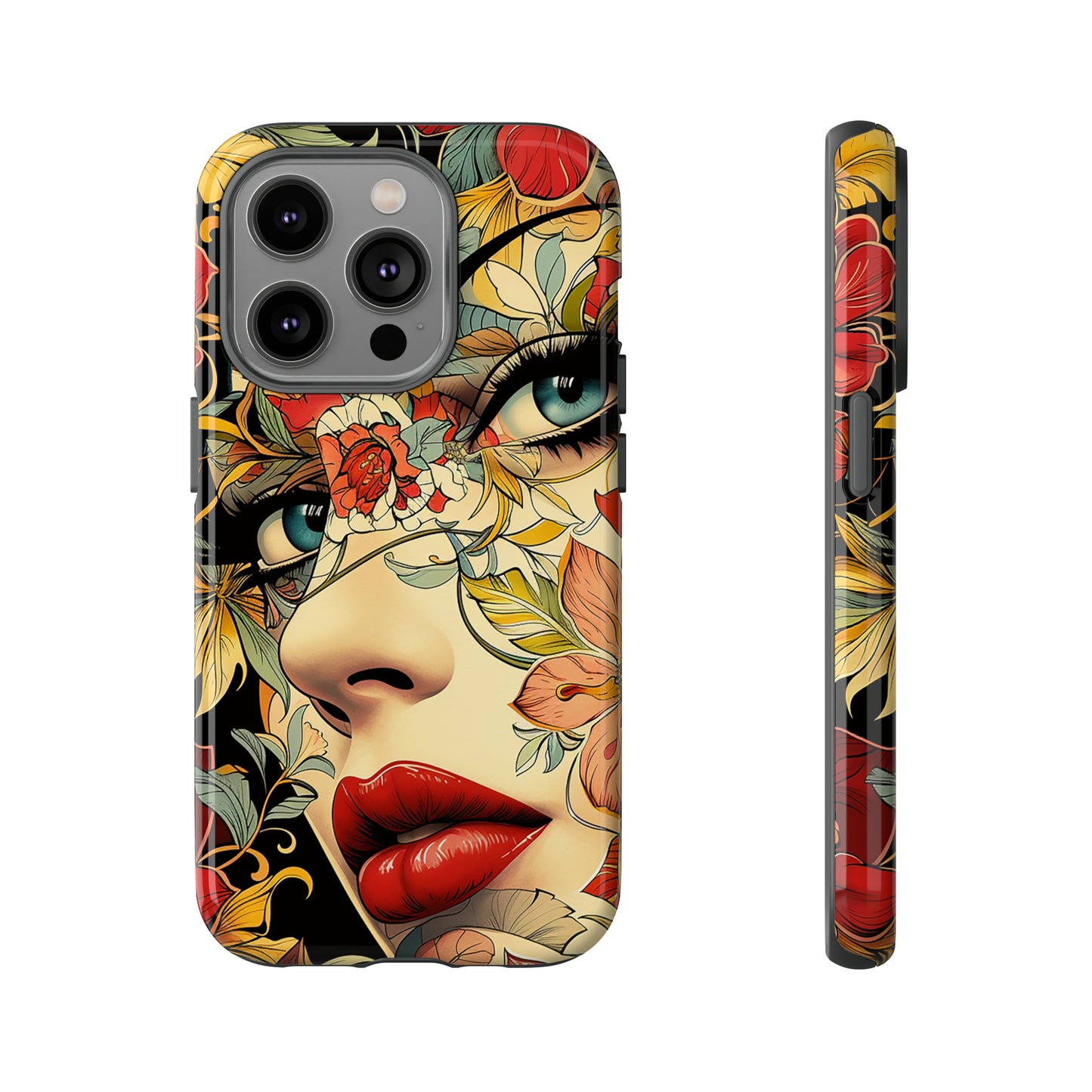 Tough Phone Case Lady Red