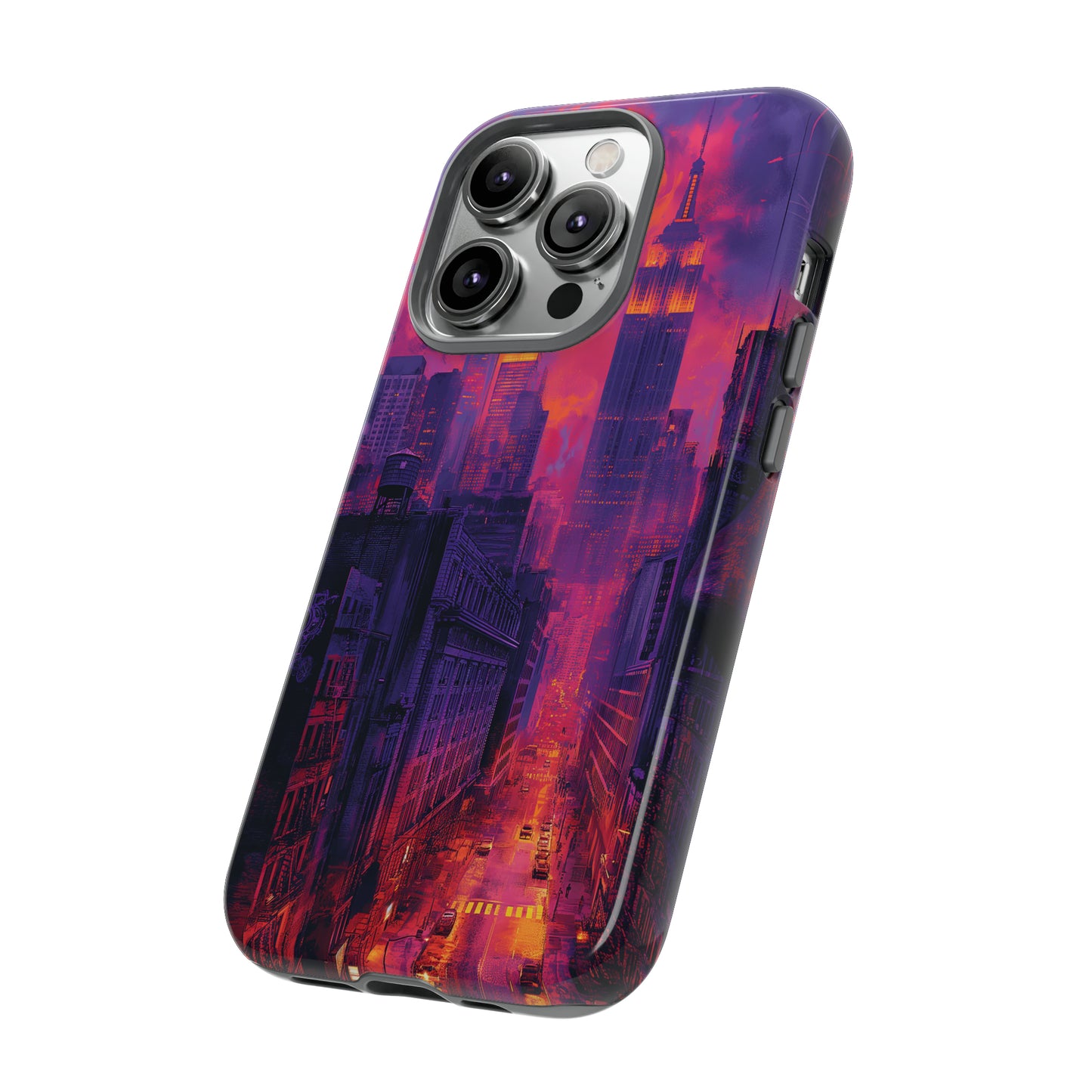 Tough Phone Case New York City Purple Haze