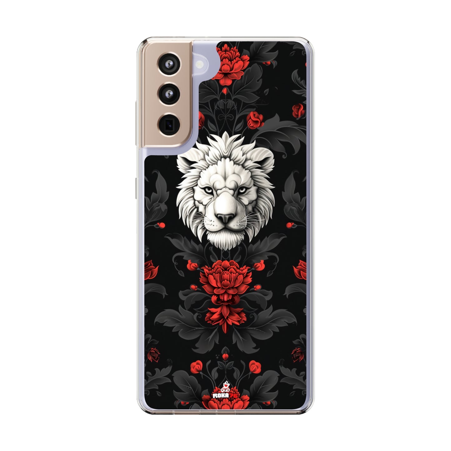 Clear Phone Cases White Lion