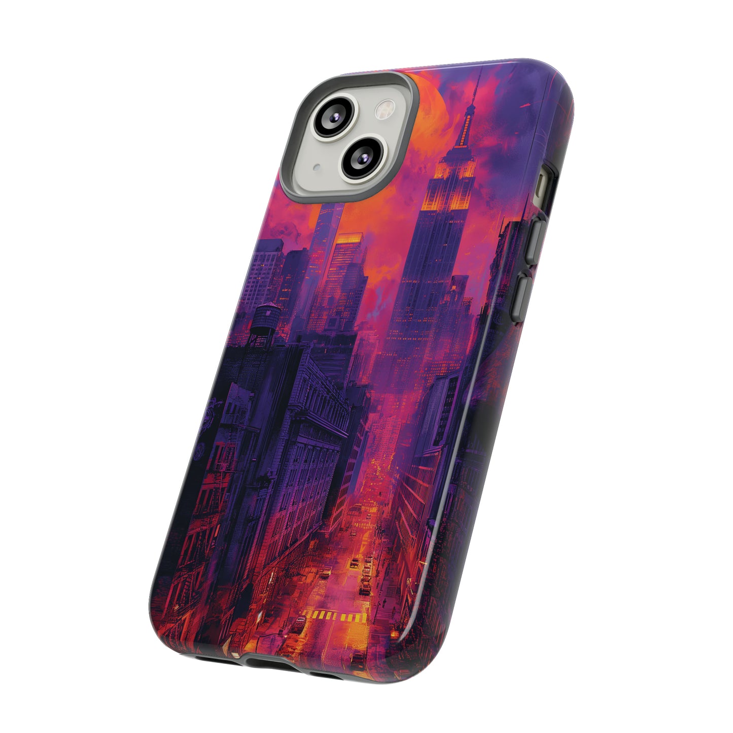 Tough Phone Case New York City Purple Haze