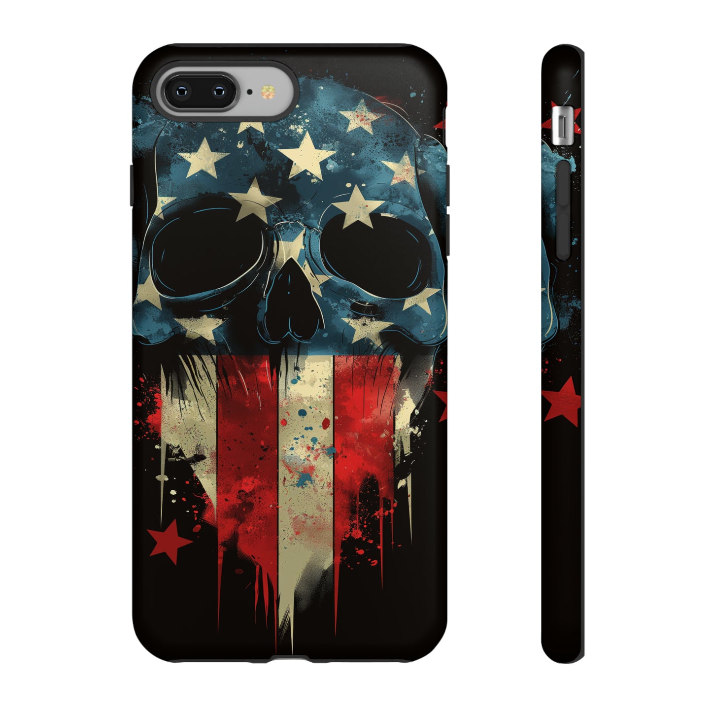 Tough Phone Cases Skull and Flag