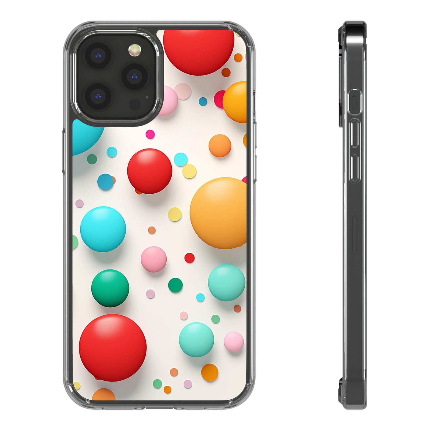 Clear Phone Cases Polkadot