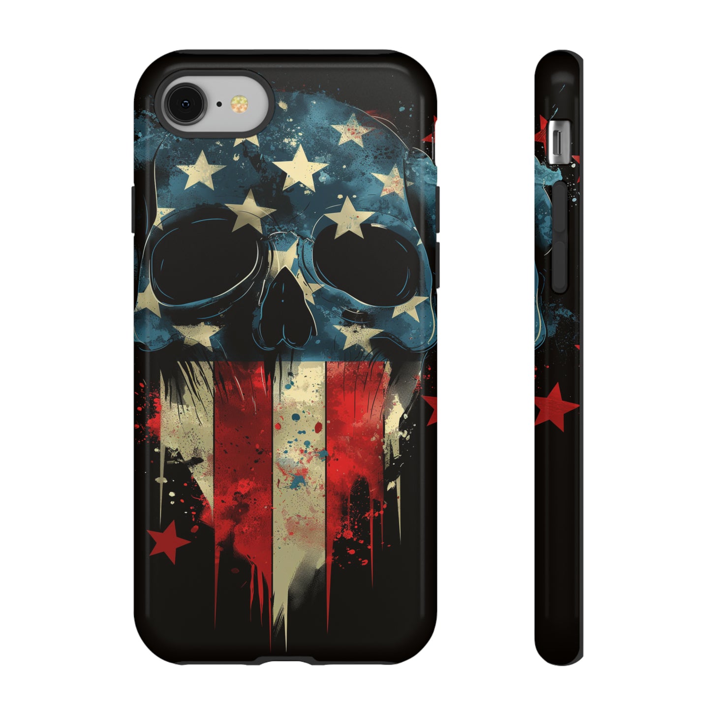 Tough Phone Cases Skull and Flag