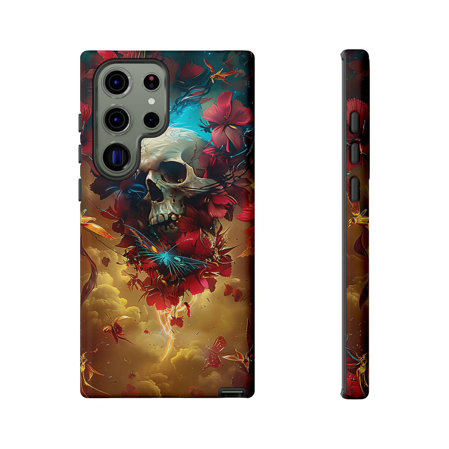 Tough Phone Cases Eternal Bloom Skull