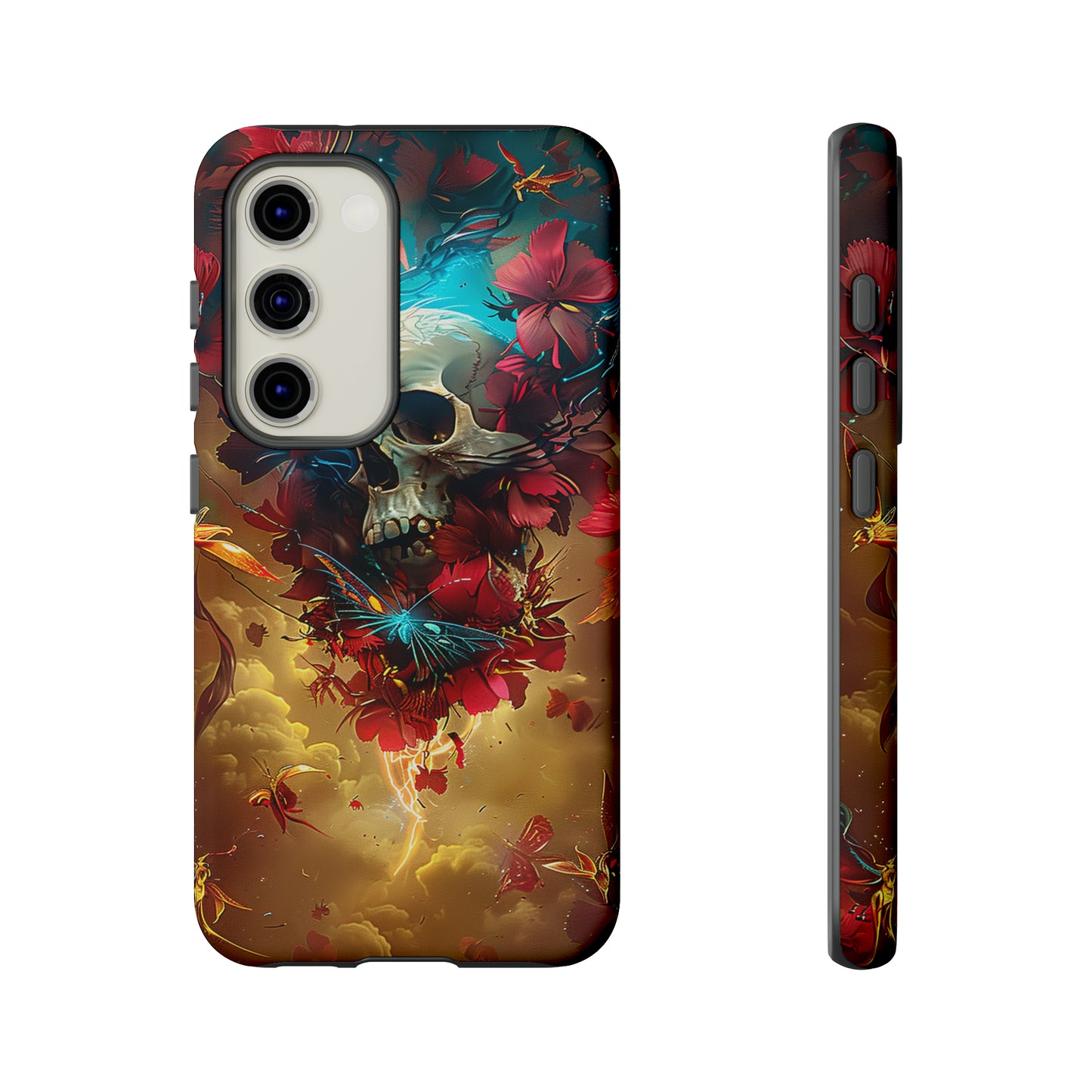 Tough Phone Cases Eternal Bloom Skull