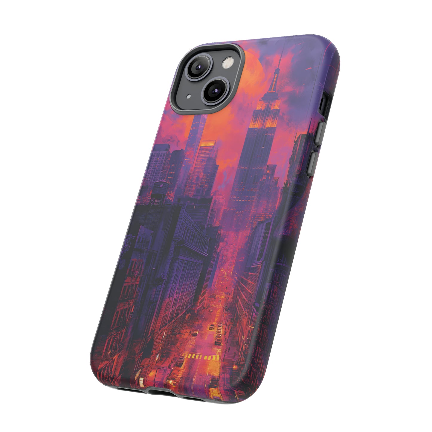 Tough Phone Case New York City Purple Haze