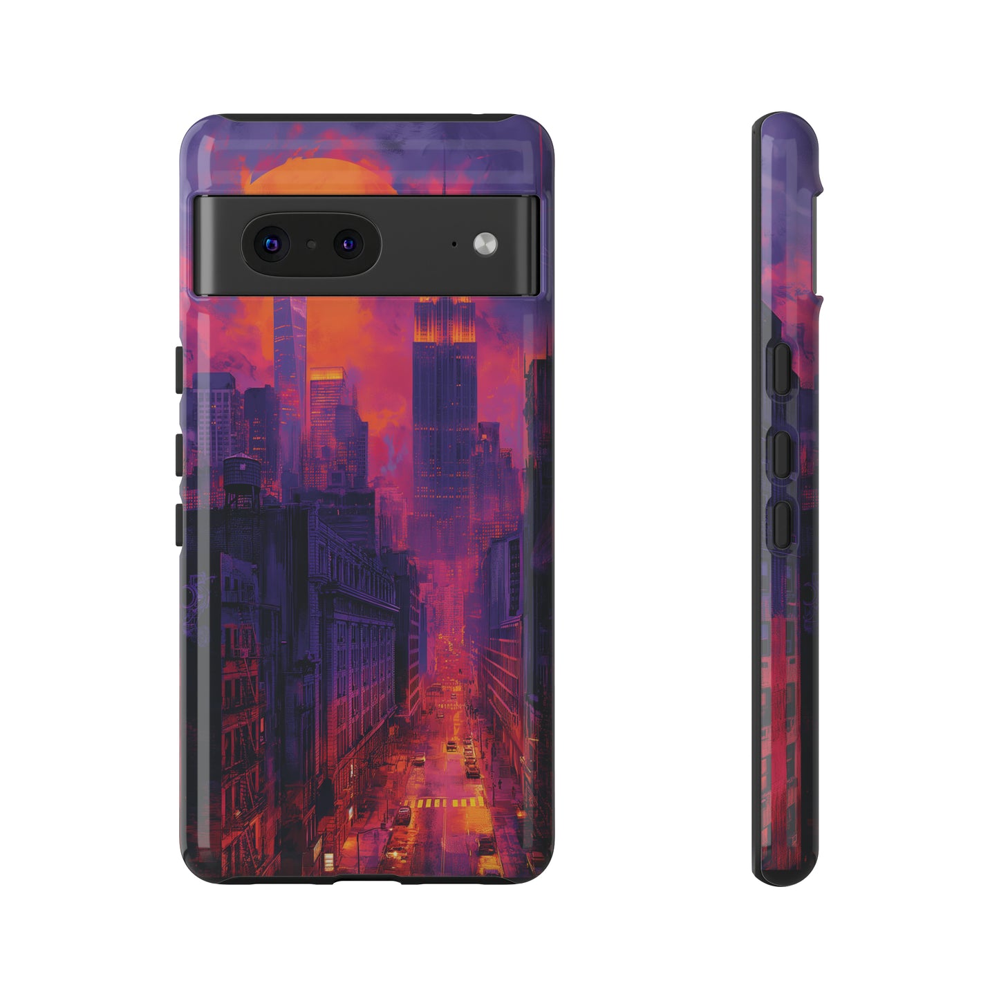 Tough Phone Case New York City Purple Haze