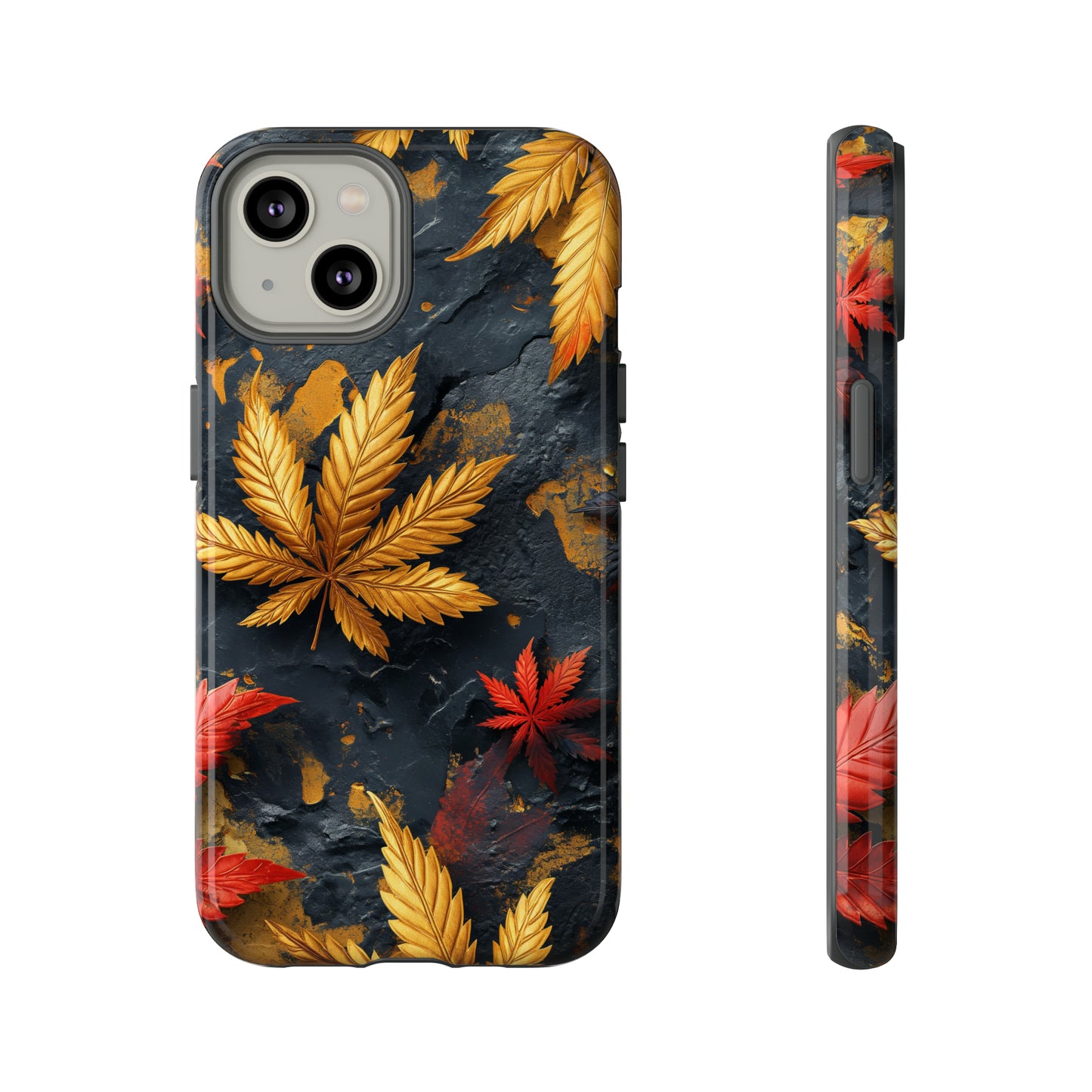 Tough Phone Case Cannabis Gold