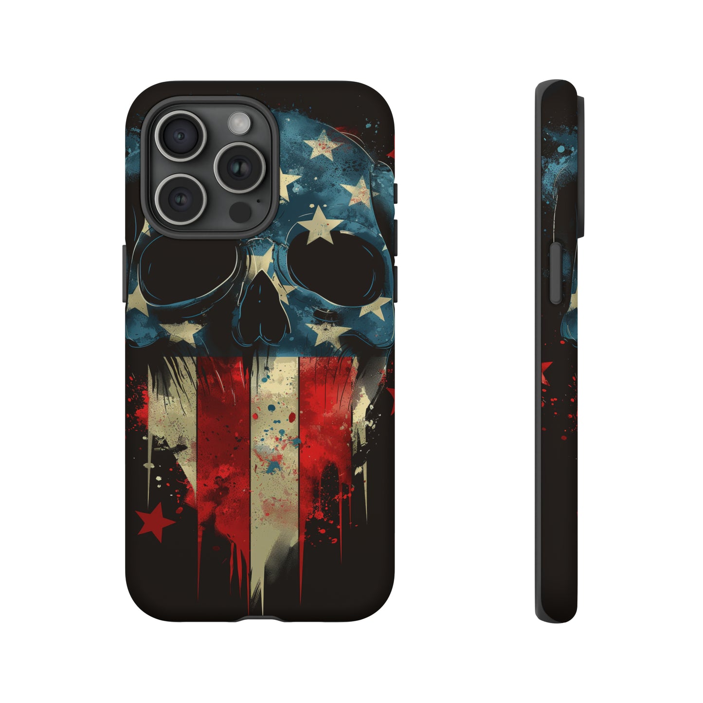 Tough Phone Cases Skull and Flag