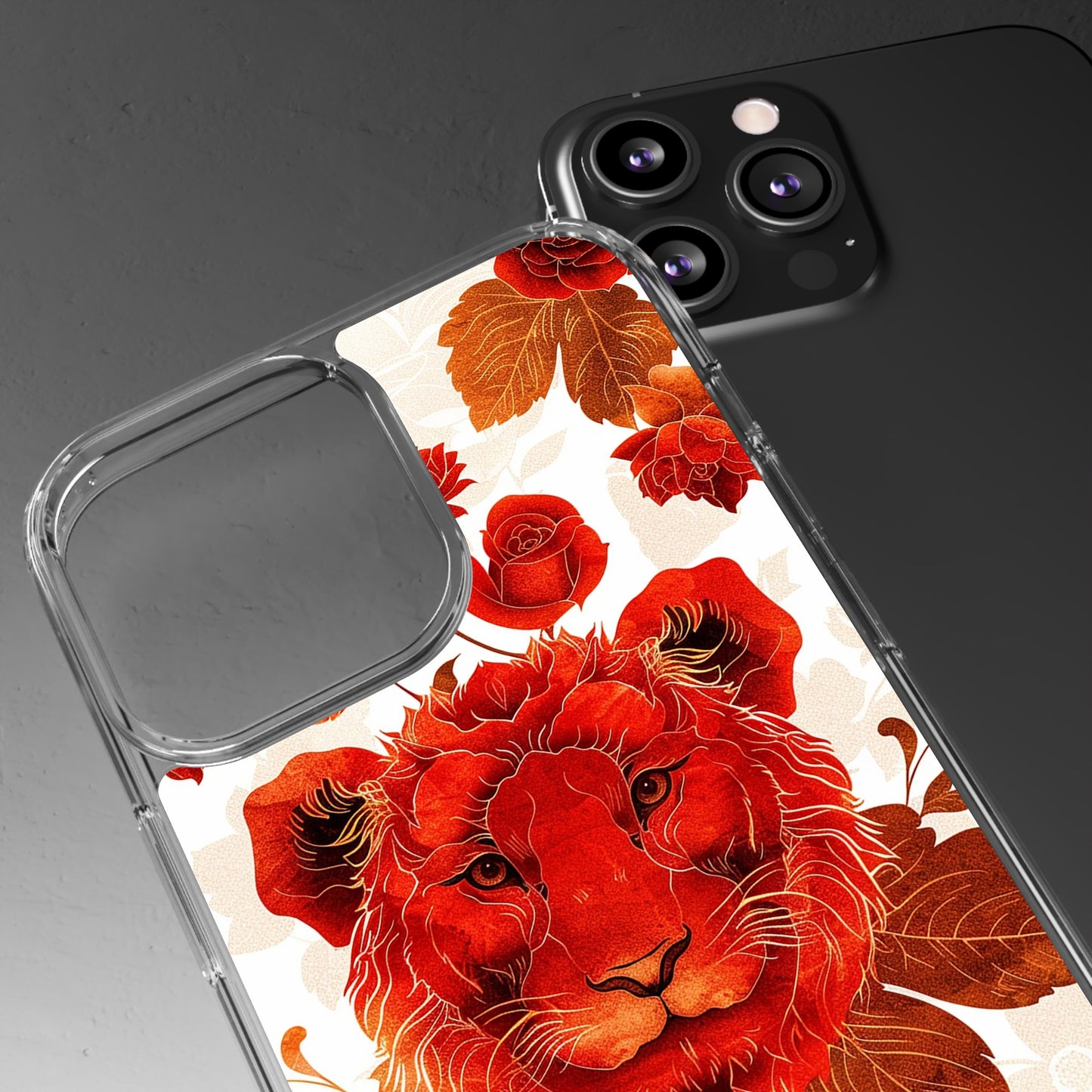 Clear Phone Cases Red Lion