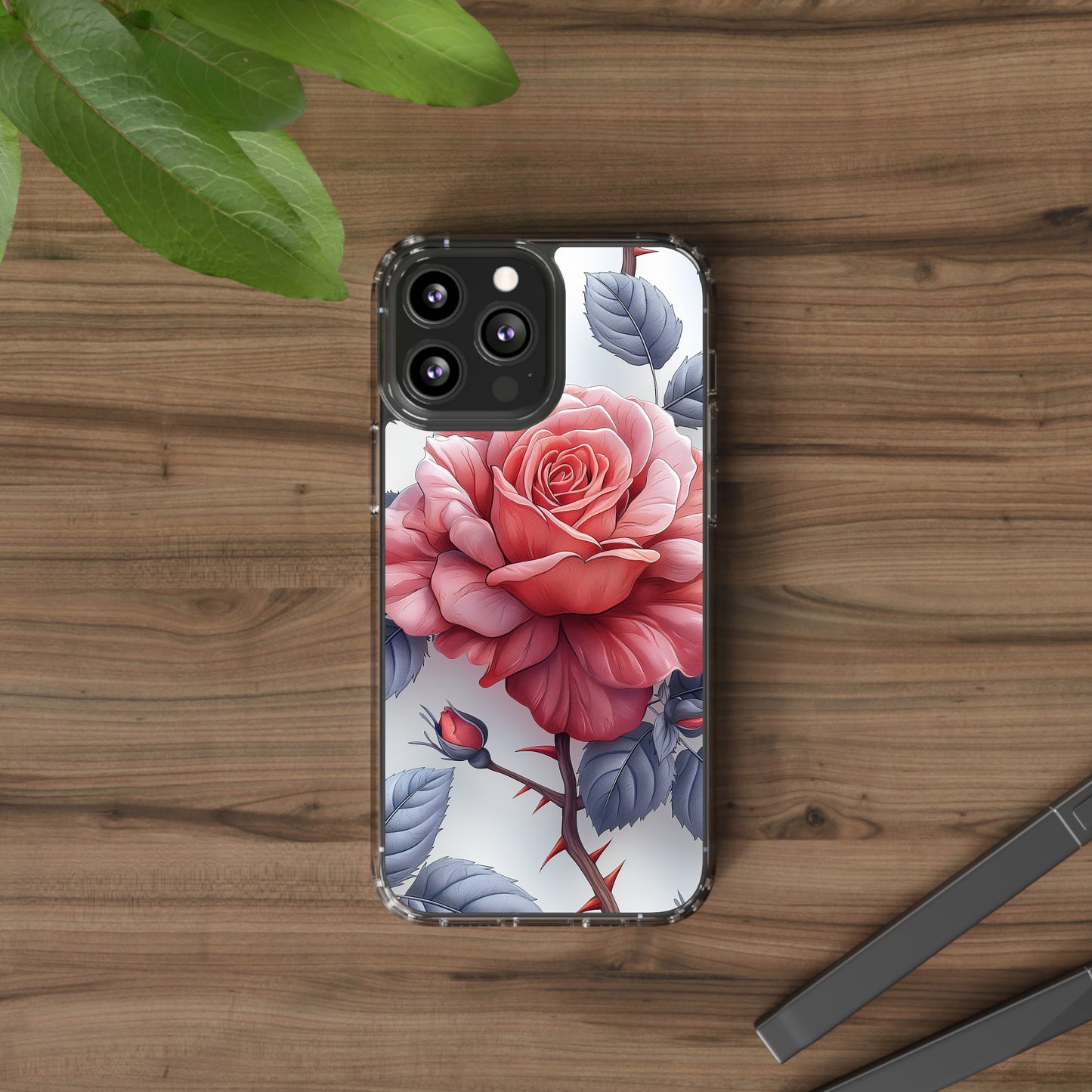 Clear Phone Cases Rose Flowers