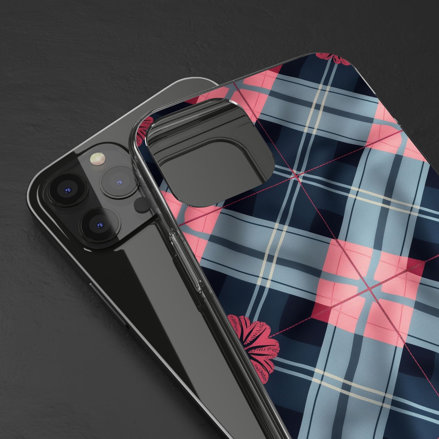 Clear Phone Cases Flowers Design