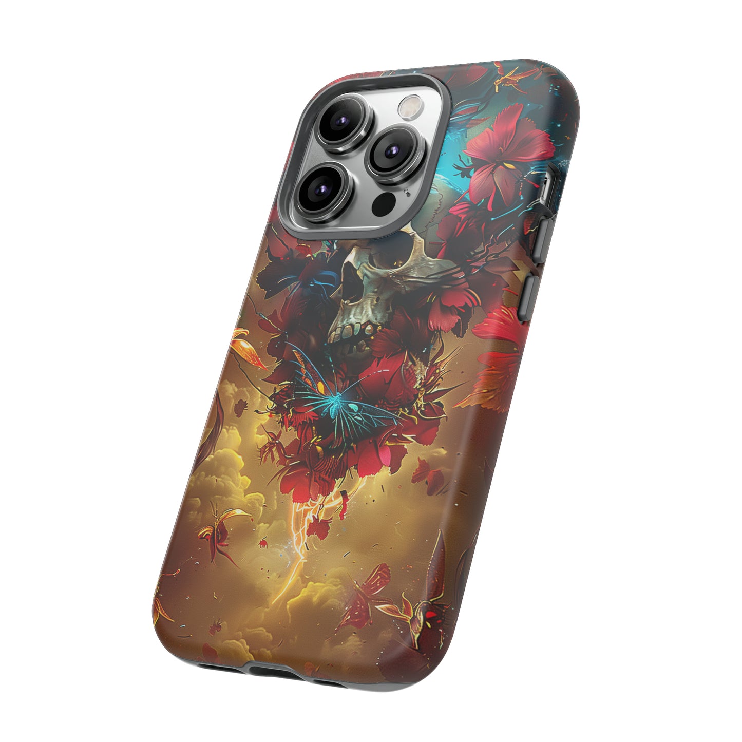 Tough Phone Cases Eternal Bloom Skull