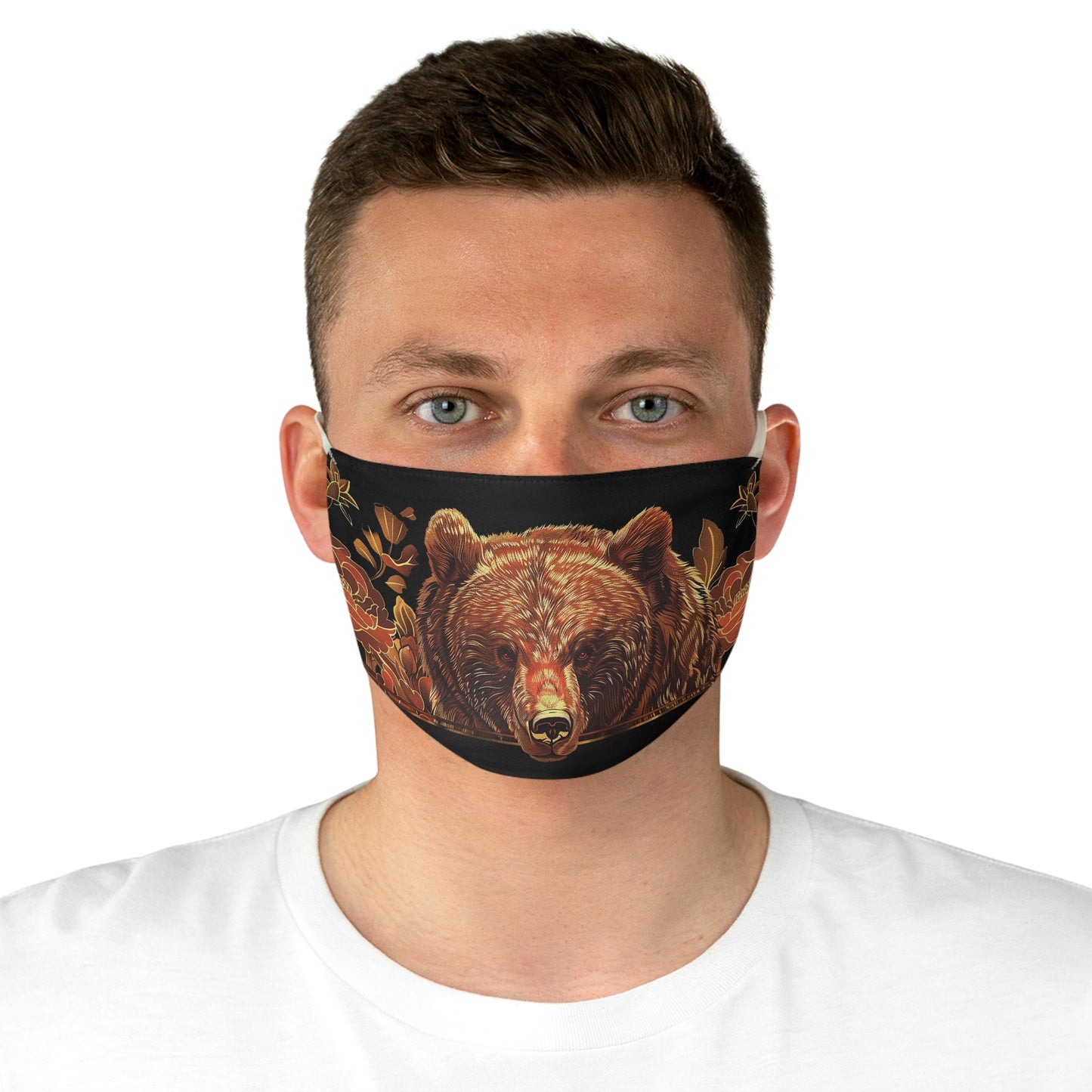 Fabric Face Mask Brown Bear