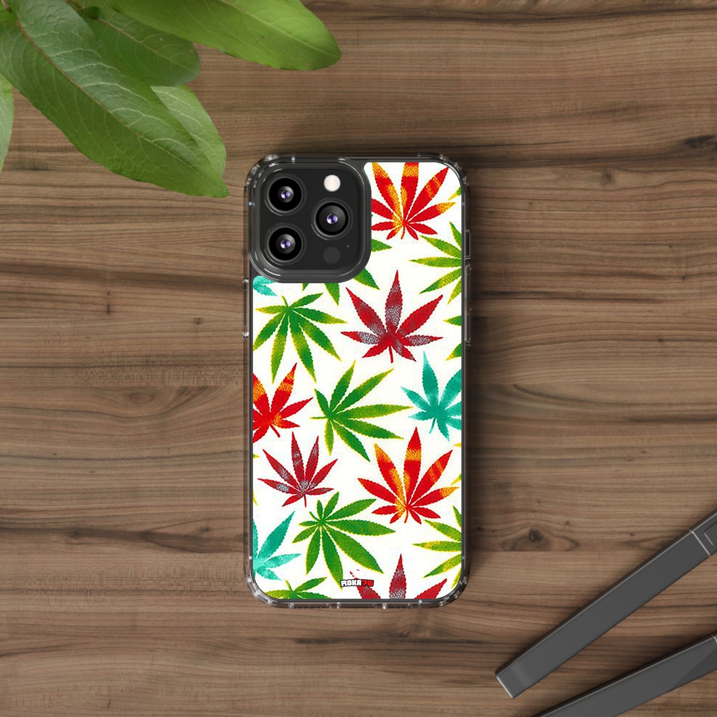 Clear Phone Cases Graphic Cannabis